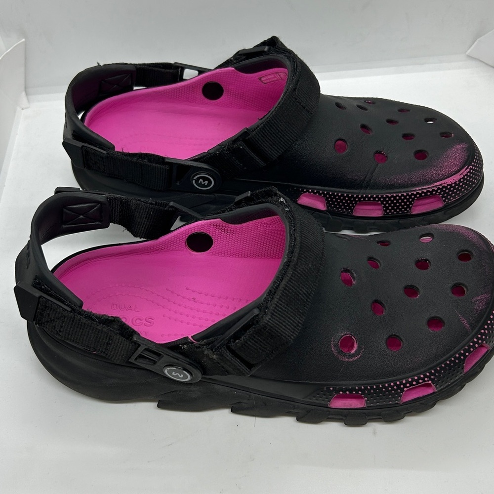 Post Malone x Crocs Duet Max Clog – Black/Pink Unisex - Men’s 10 Limited Edition - Picture 6 of 17